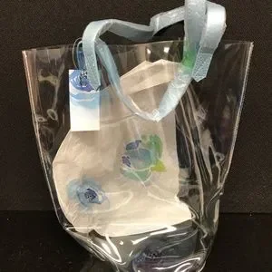 Tote Bag Plastic Purses Macy's Macy's Bags Clear Pvc Blue
